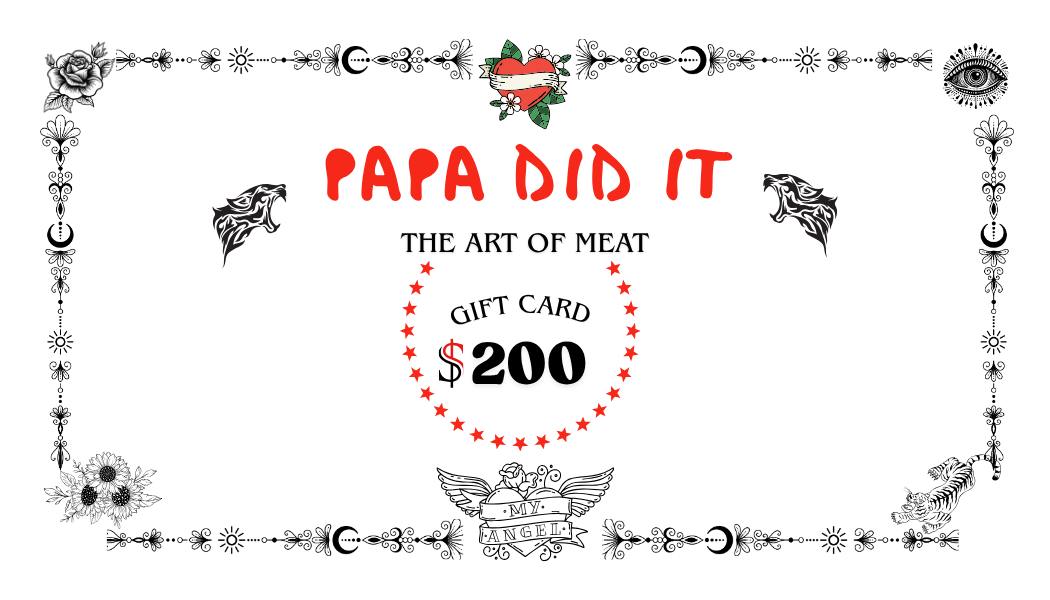 Papa Did It — The Perfect Gift Card