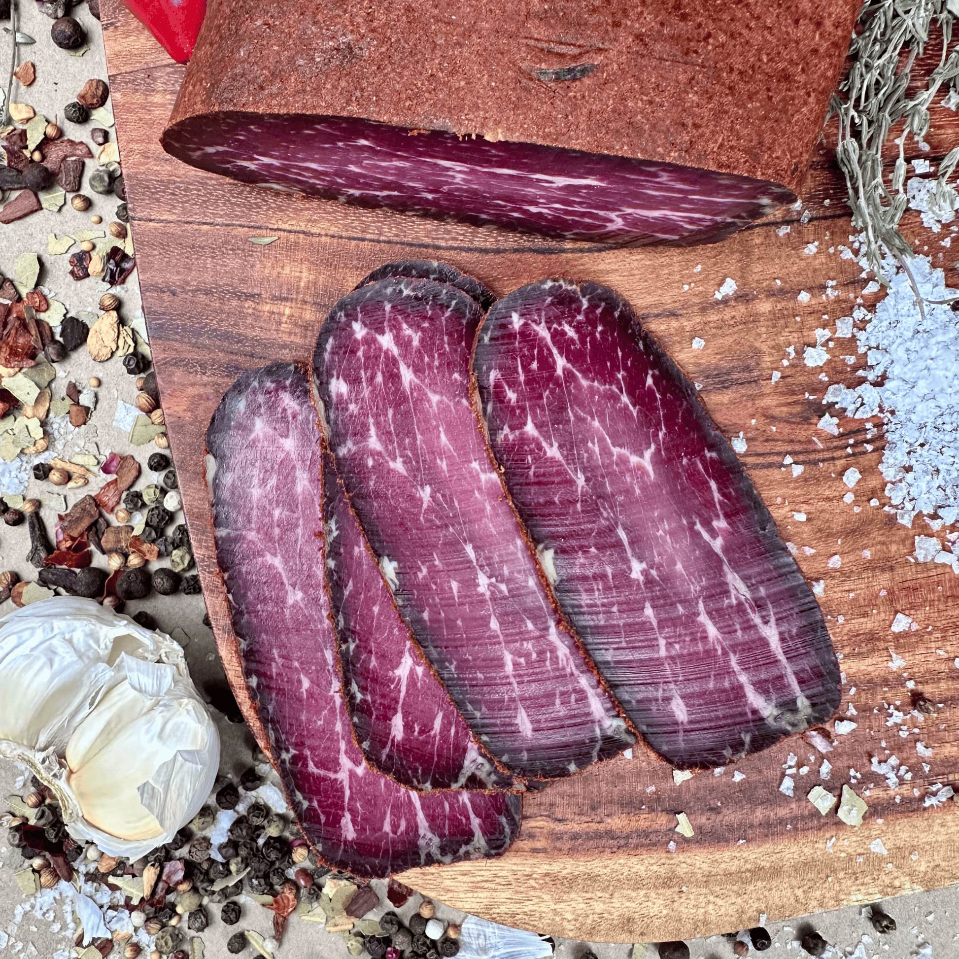 Papa Did It Air-Dried Beef 2 lb Basturma – Hickory-Smoked & Air-Dried Spiced Beef