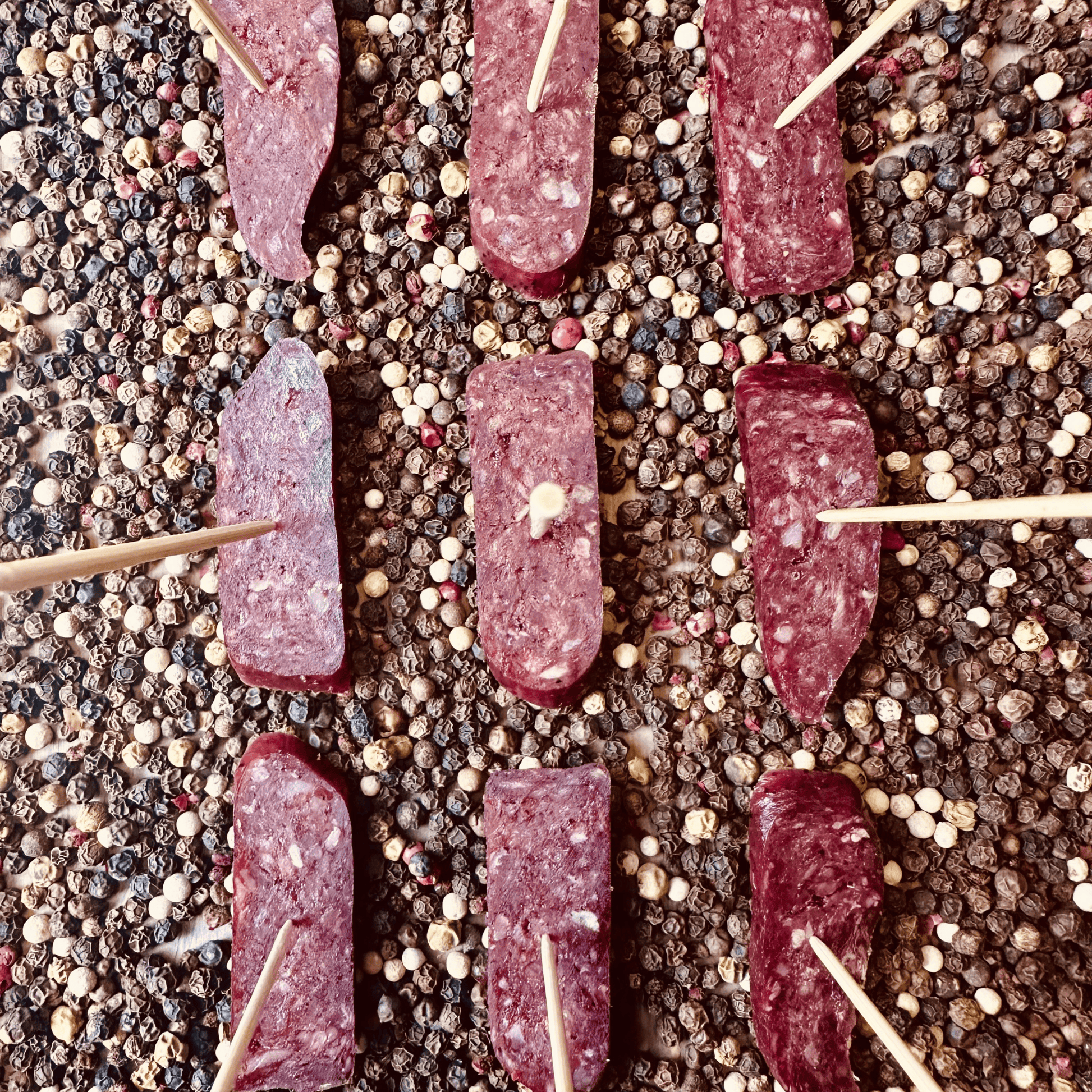 Papa Did It Air-Dried Beef 3 rings Beef Sudjuk — Hickory-Smoked Dry-Cured Spiced Beef Sausage