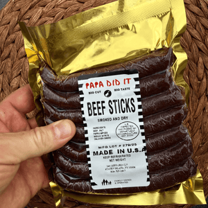 Papa Did It Air-Dried Beef Beef Sticks — Hickory-Smoked Snack