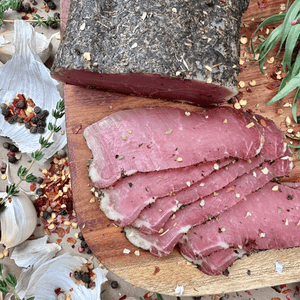 Papa Did It Air-Dried Beef Pork Loin with Herbs Sliced — Hickory-Smoked Pork Loin