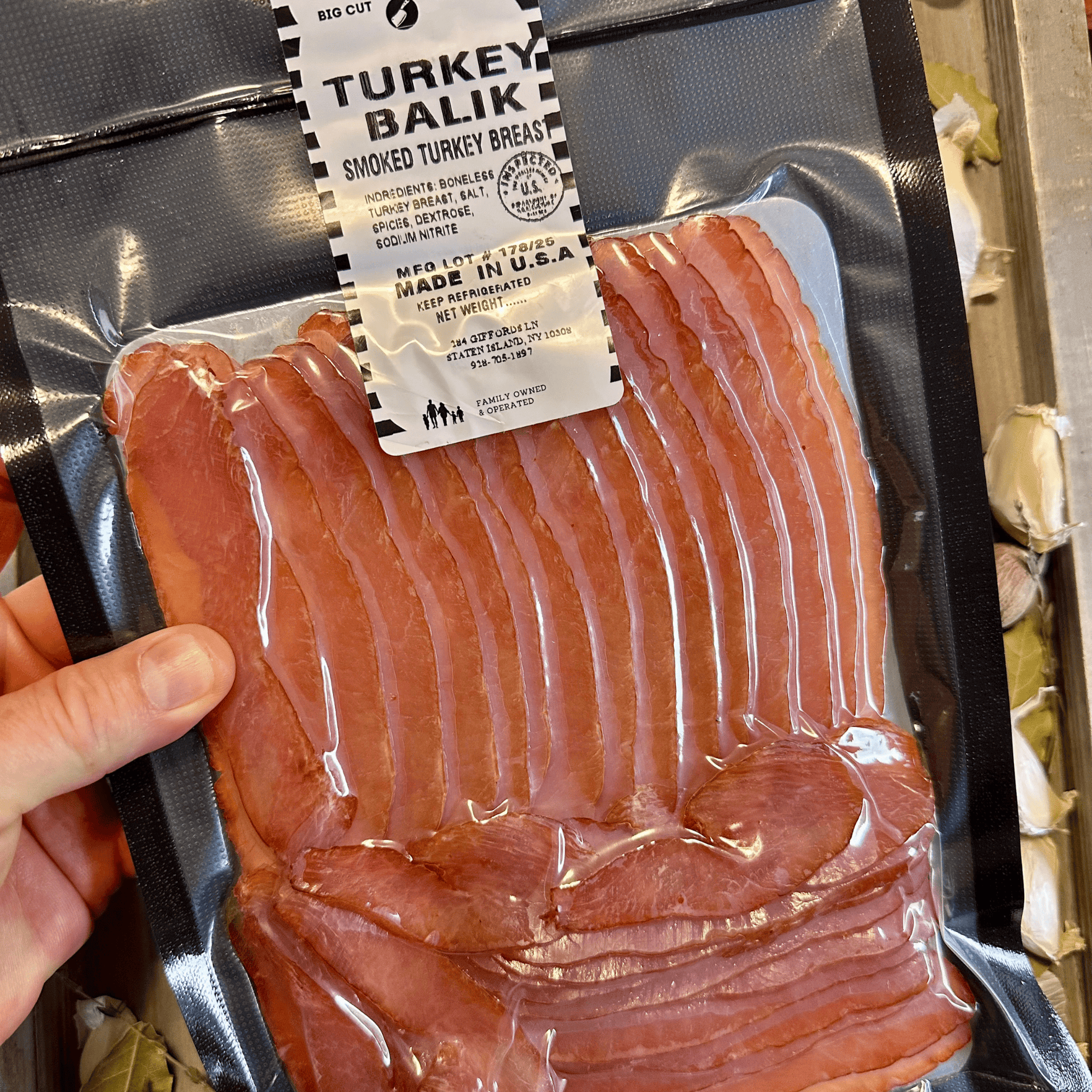 Papa Did It Air-Dried Beef Turkey Balyk Sliced — Hickory-Smoked Turkey Breast
