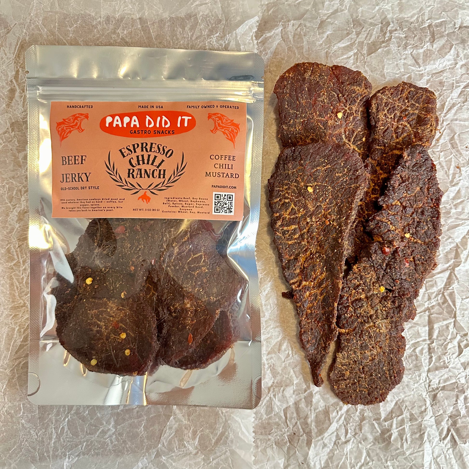 Papa Did It Beef Jerky — Espresso Chili Ranch