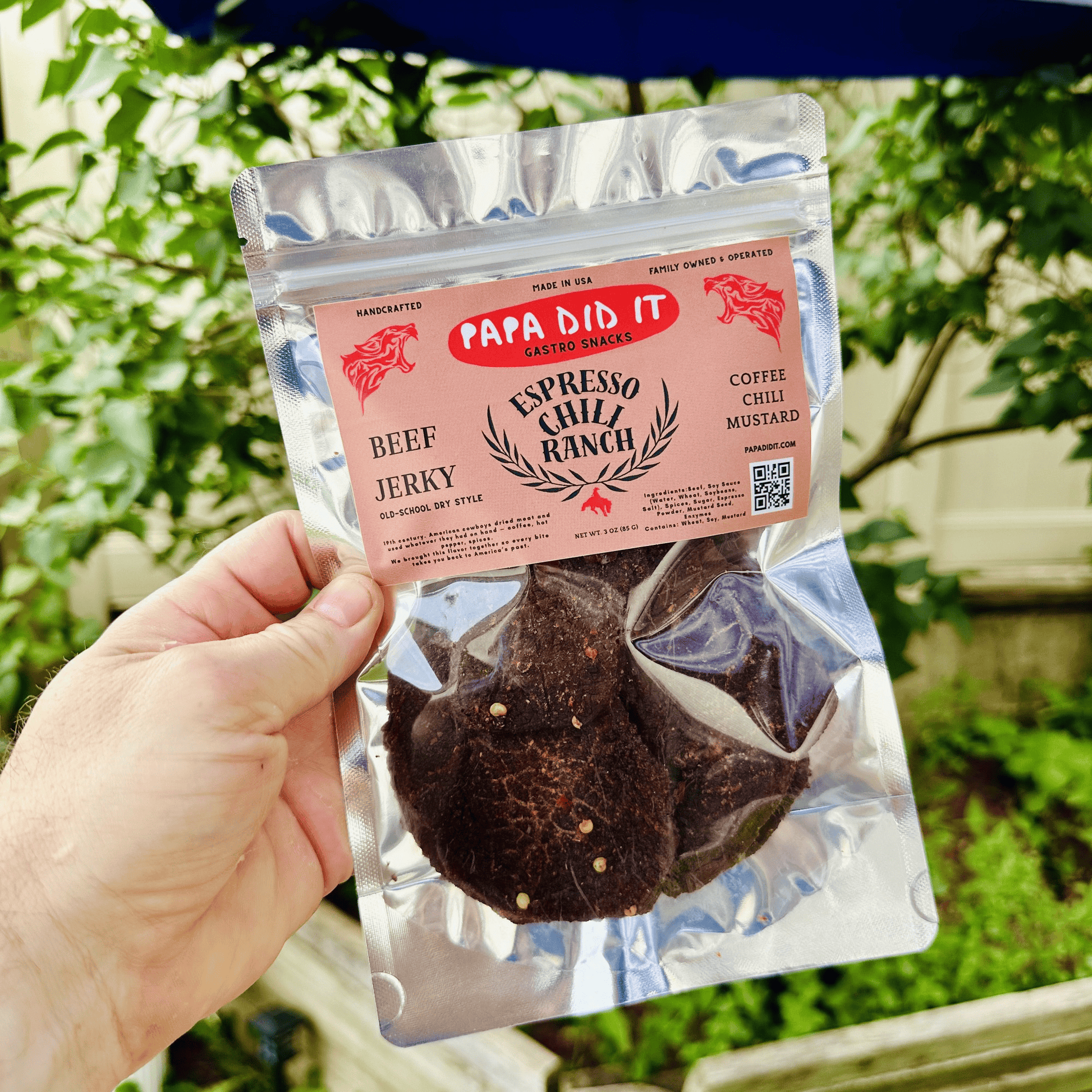Papa Did It Beef Jerky — Espresso Chili Ranch