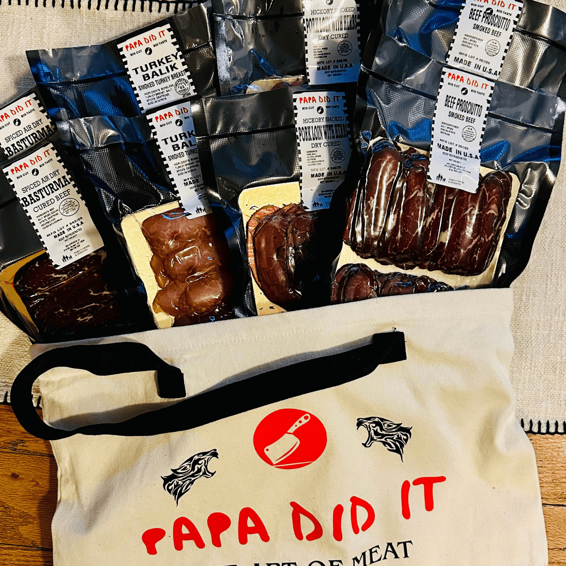 Papa Did It Meat Gift Set